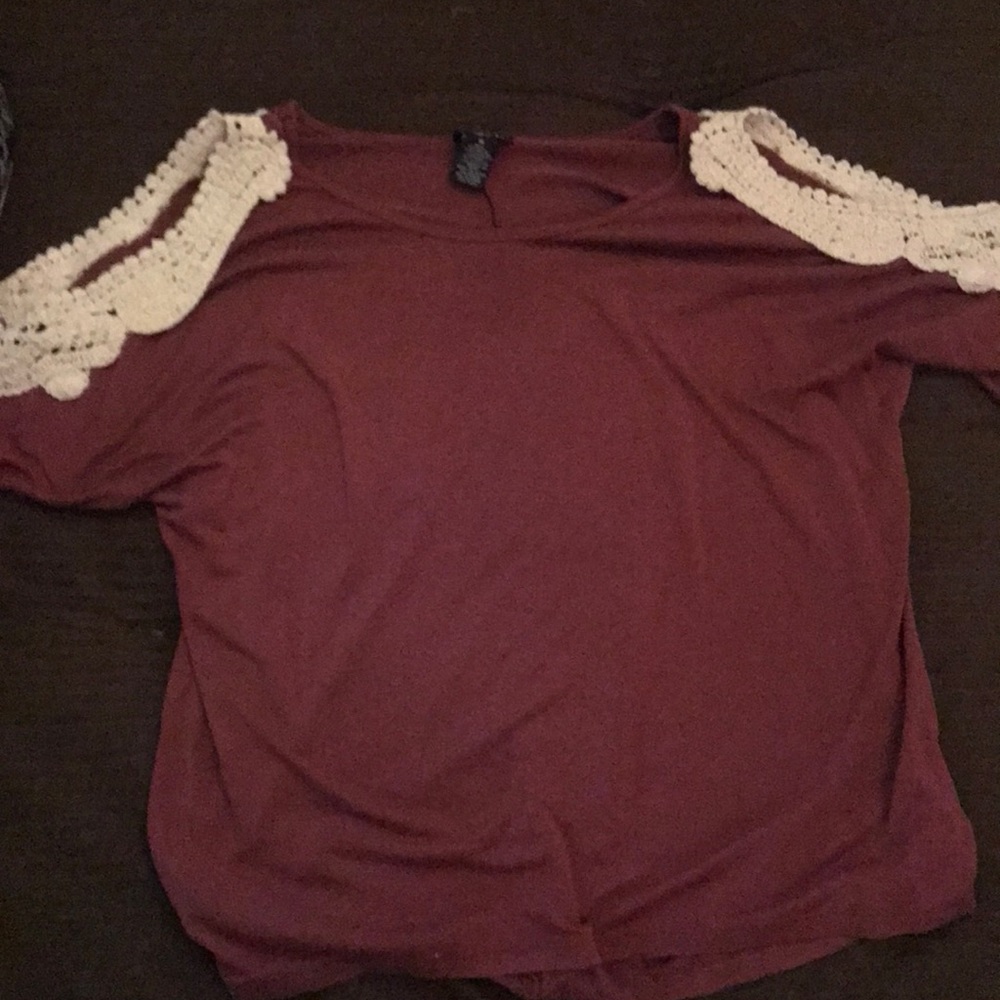 medium cold shoulder top